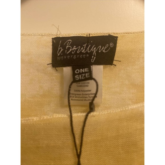 b. Boutique by Evergreen Womens One Size Sheer Poncho Cover Up Beach Pool NWT - Picture 6 of 6